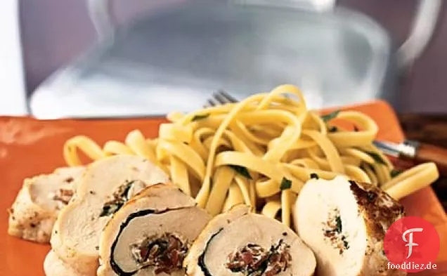 Hähnchenroulade mit Herbed Käse und Prosciutto