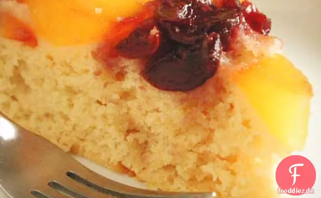 Pfirsich-Upside-Down-Kuchen