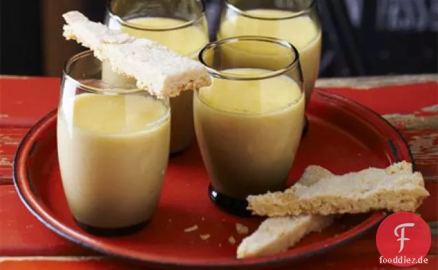 Zitronen-posset mit gezuckerten-Mandel-shortbread