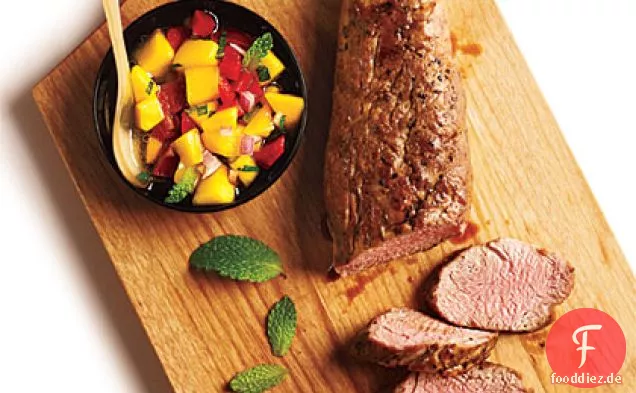 Schweinefilet mit Mango-Salsa