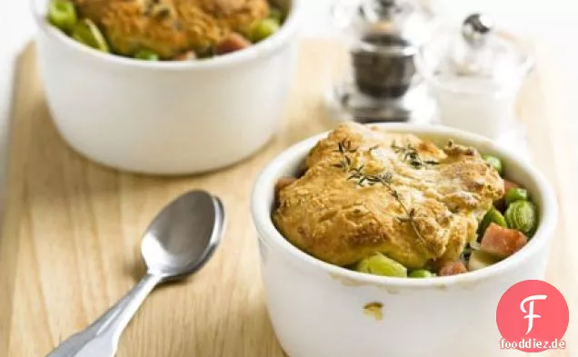 Schinken & Lauch cobbler