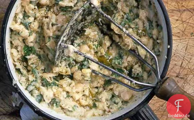 Weiße Bohnen, Petersilie & Knoblauch Maische