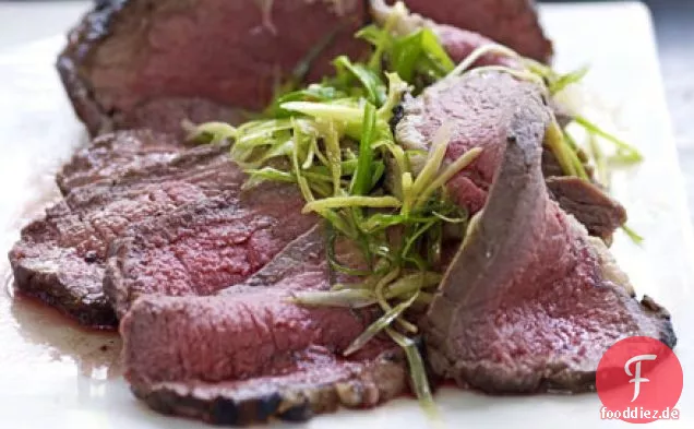 Roastbeef Lendenbraten mit einfacher asiatischer Sauce