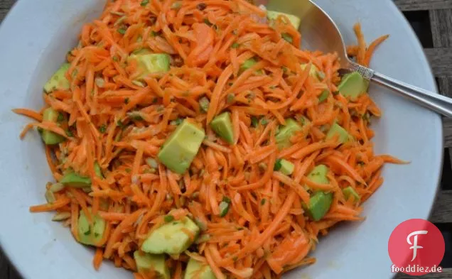 Karottensalat mit Avocado