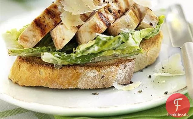 Öffnen chicken Caesar sandwich
