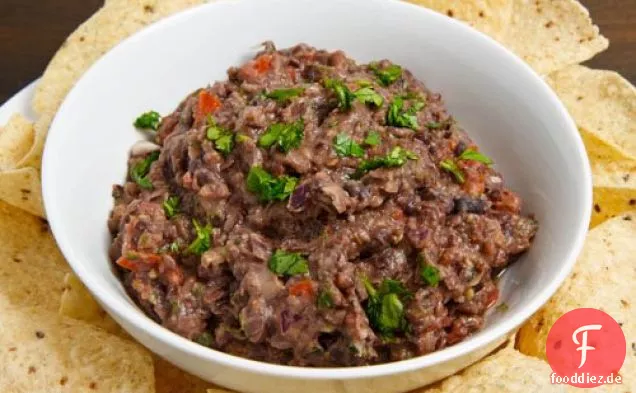 Schwarze Bohnen Guacamole