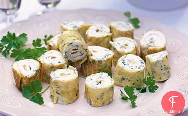 Miniatur-Omelettes mit Ricotta