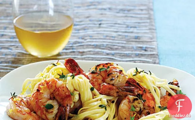 Linguine mit pfeffrigen Garnelen