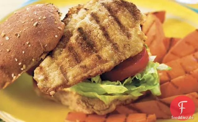 Kreuzkümmel-bestäubte Wels-Sandwiches