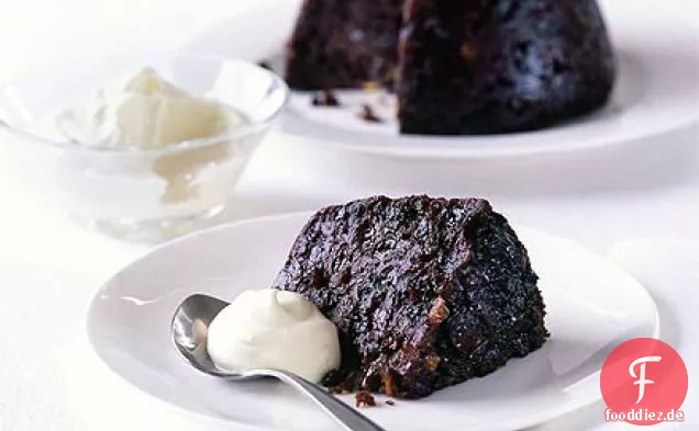Guinness-pudding mit Whisky-Creme