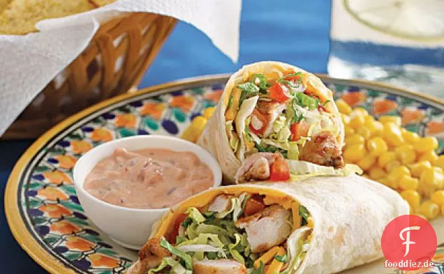 Mexikanische Chicken Wrap