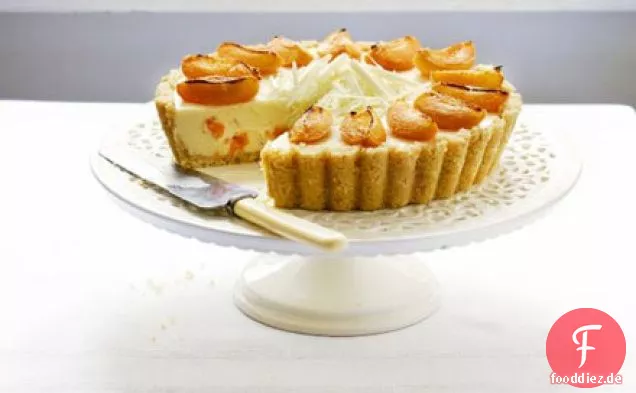 Weiße Schokolade & Aprikose Käsekuchen