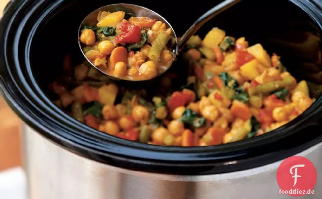 Gemüse und Kichererbsen-Curry