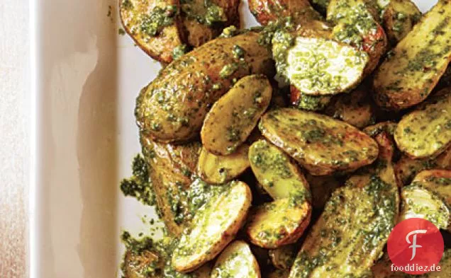 Bratkartoffeln mit Rucola-Pistazien-Pesto