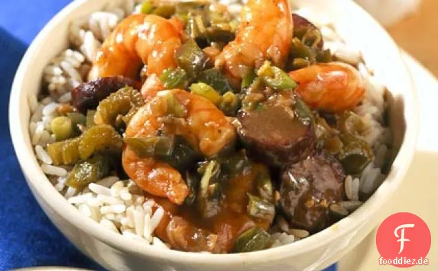 Garnelen und Wurst Gumbo -