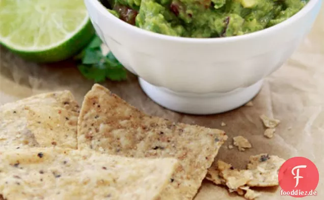 Geröstete Salsa-Verde Und Geröstete Tomatillo Guacamole