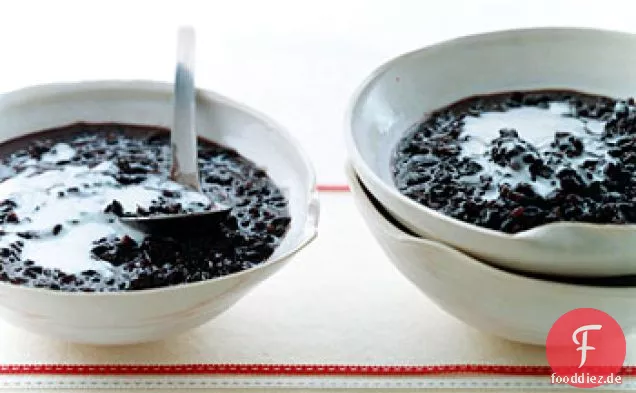 Schwarzer Reispudding