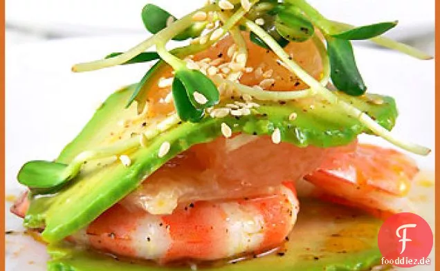Avocado Und Grapefruit Millefeuille