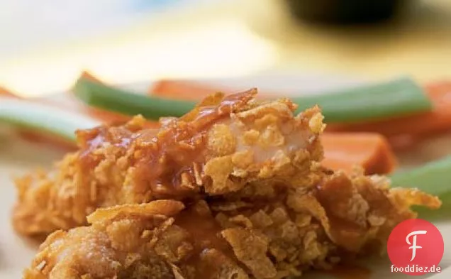 Buffalo-Stil-Wels-Streifen mit Ranch Dressing