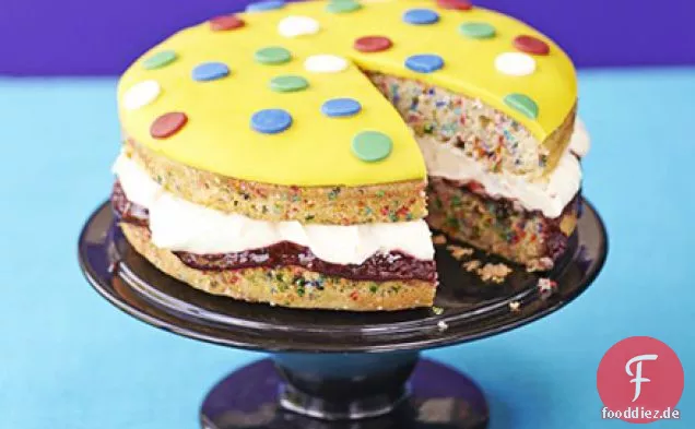 Fleckiger Puddingkuchen