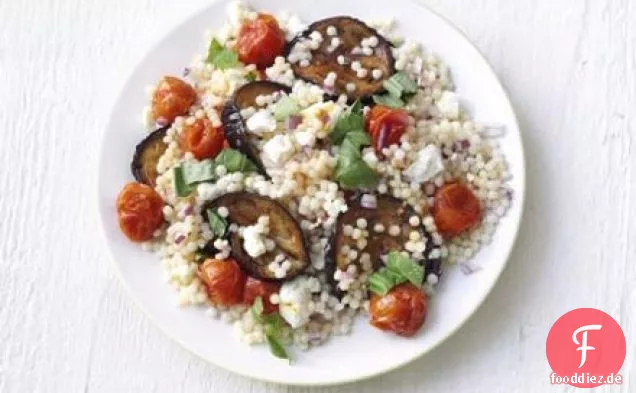 Riesiger Couscous & Auberginensalat
