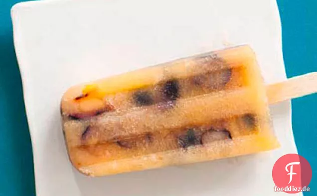 Pfirsich-Heidelbeer-Pops