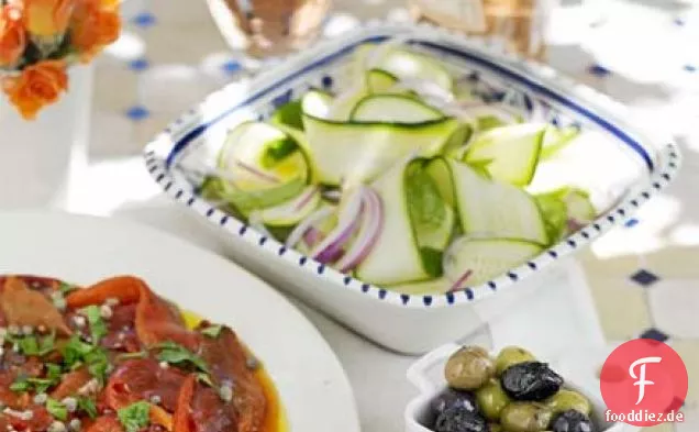 Geprägter Zucchinisalat