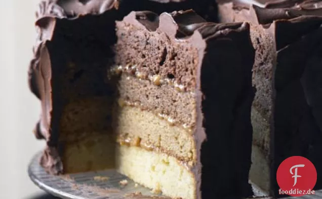 Schokolade & Karamell Ombre Kuchen