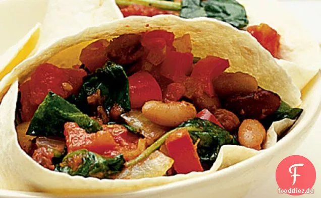 Spinat & Tomaten tortillas