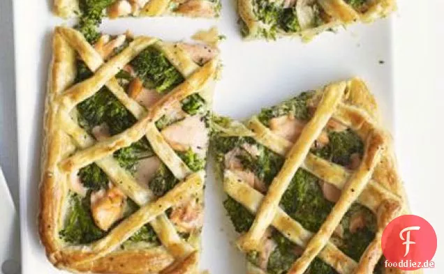 Lachs & Brokkoli-Gitter-Torte