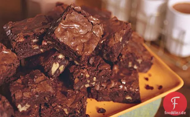 Dunkle Schokolade Brownies