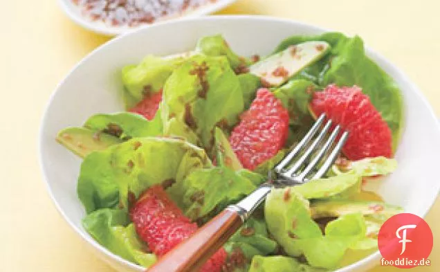 Grapefruit-Avocado-Salat Mit Ingwer-cassis-Dressing