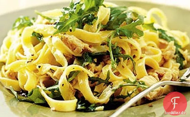 Tagliatelle mit Thunfisch, Zitrone & Rucola