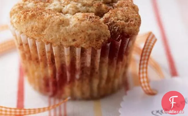 Fettarme Erdbeer-Zimt-Muffins