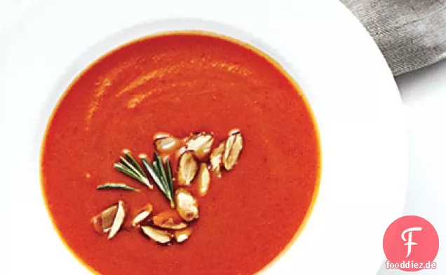 Cremige Kürbis-Paprika-Suppe