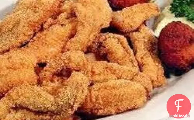 Wills würzige New Orleans Wels Pommes Frites