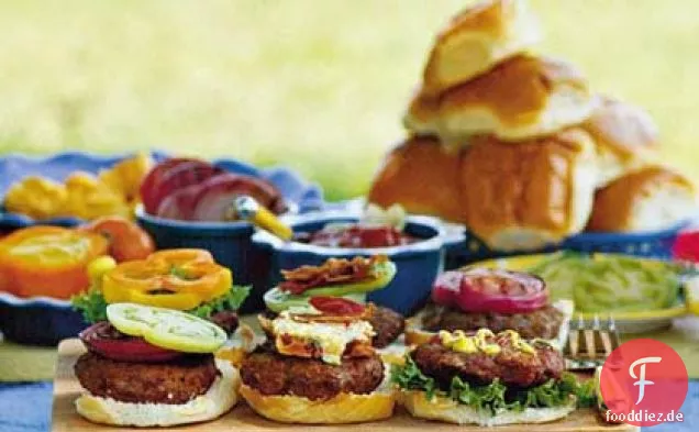 Barbaras große saftige Burger