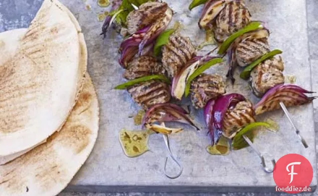 Lamm Shashliks mit Rosmarin & Knoblauch