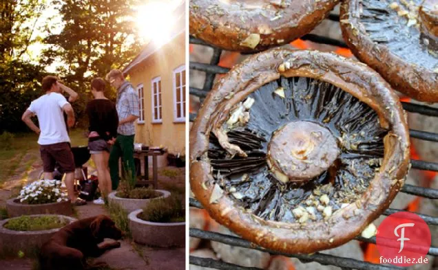 Gegrillte Portobello-Pilze