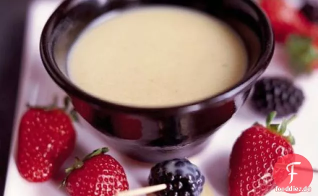 Weißes Schokoladenfondue