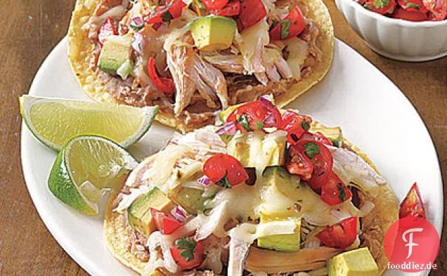 Rotisserie Huhn Tostadas