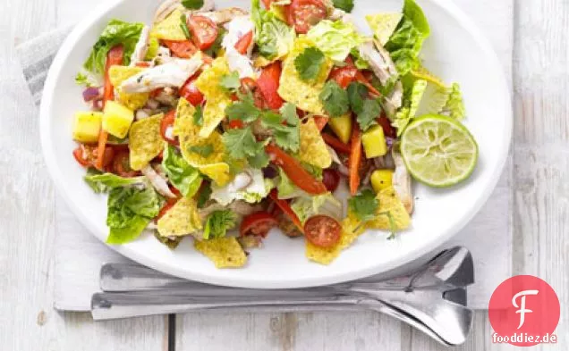 Spicy chicken, mango & jalapeño-Salat