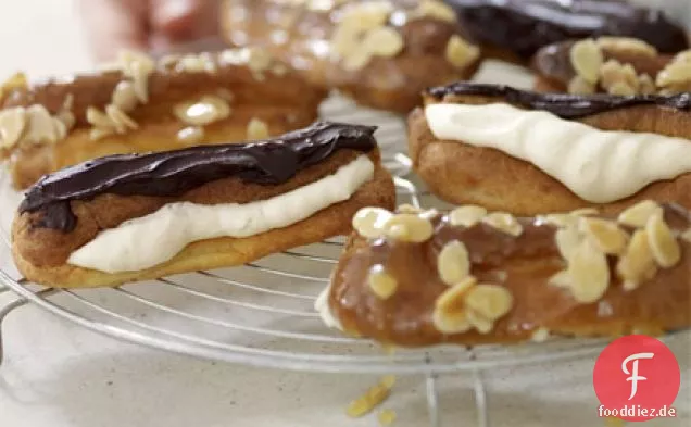 Homemade eclairs