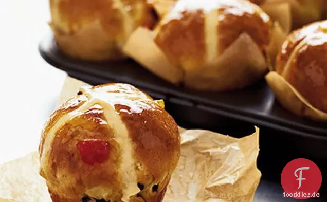 Heiße Kreuz Muffin Brötchen