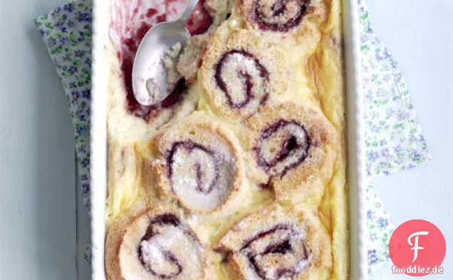 Roly-poly Brot & butter Pudding