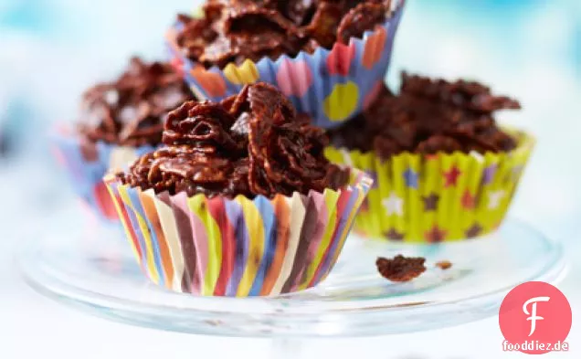 Kochen mit Kindern: Schokoladen-Cornflake-Kuchen