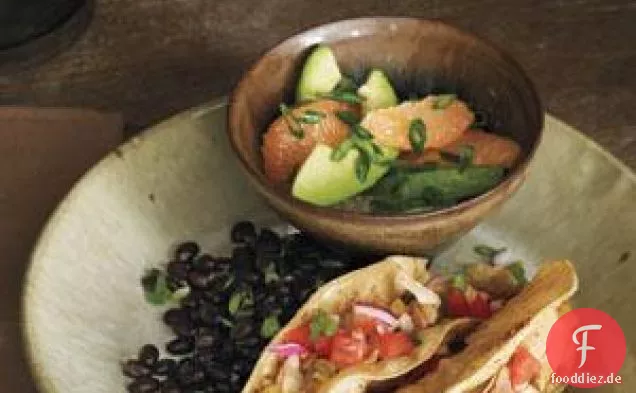 Huhn Tacos Mit Avocado Und Grapefruit-Salat Rezept