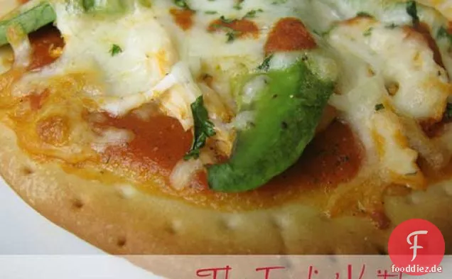 Hühner-Und Avocado-Pizza -