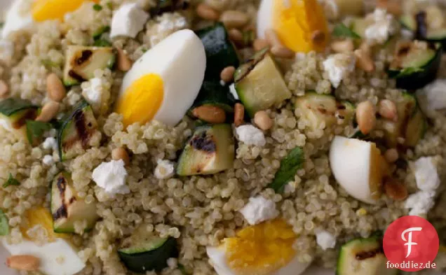 Quinoa und gegrillte Zucchini Rezept