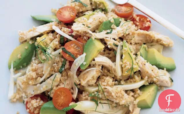 Hähnchen-Bulgur-Salat mit Avocado